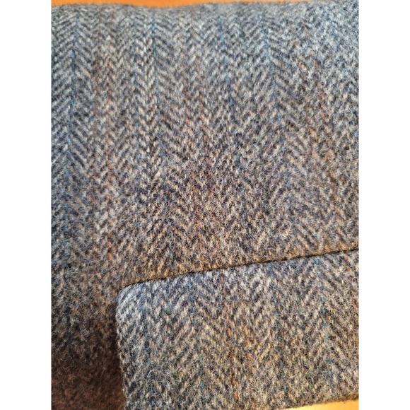 Vintage Adams Row by Richman Blue Herringbone 100% wool 48R Suit Jacket - Picture 5 of 7